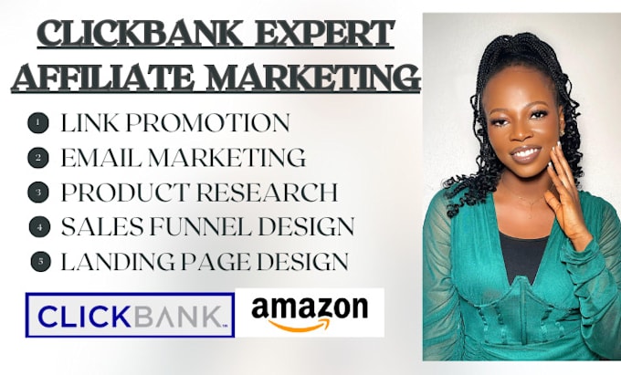 Bestseller - setup clickbank affiliate marketing sales funnel amazon affiliate link promotion