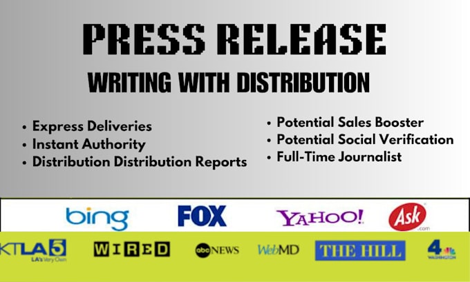 Bestseller - press release writing and distribution