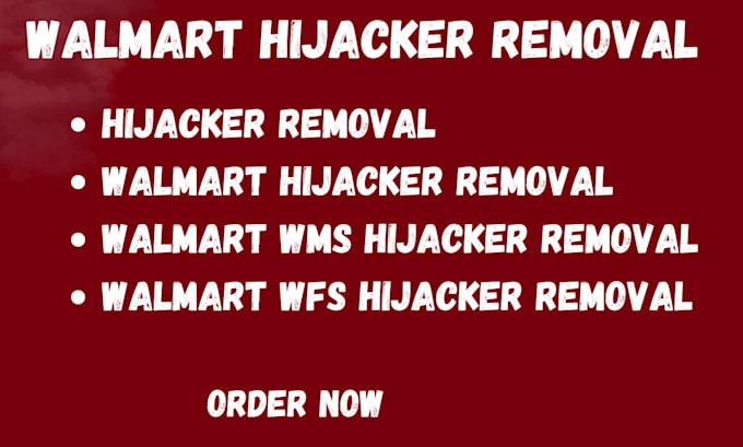 Gig Preview - Remove walmart hijacker with protection from walmart listing