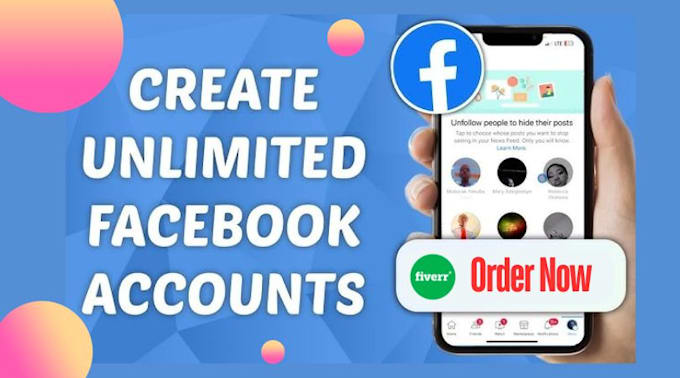 Gig Preview - Create unlimited facebook and any social media account