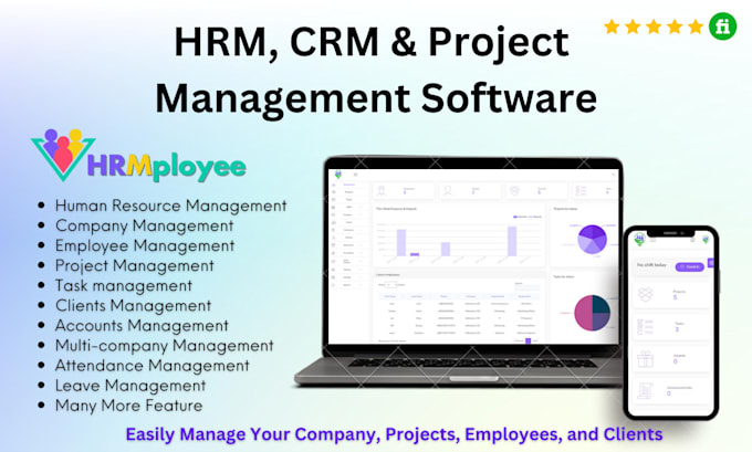 Gig Preview - Develop hrm, crm and project management software