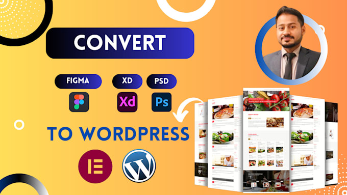 Gig Preview - Convert figma, xd, psd to wordpress website