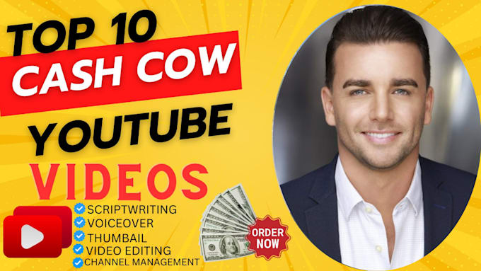 Gig Preview - Automated cash cow video cash cow youtube channel cash cow