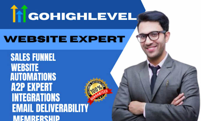 Gig Preview - Build your gohighlevel sales funnel and website gohighlevel expert