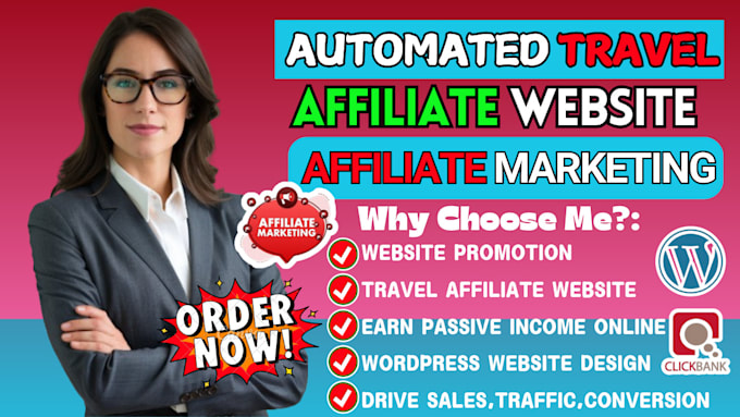 Gig Preview - Build automated travel affiliate marketing website to make money with autoblog