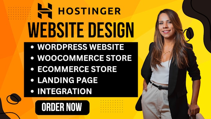 Bestseller - do hostinger webiste design, wordpress woocommerce website, bluehost, godaddy