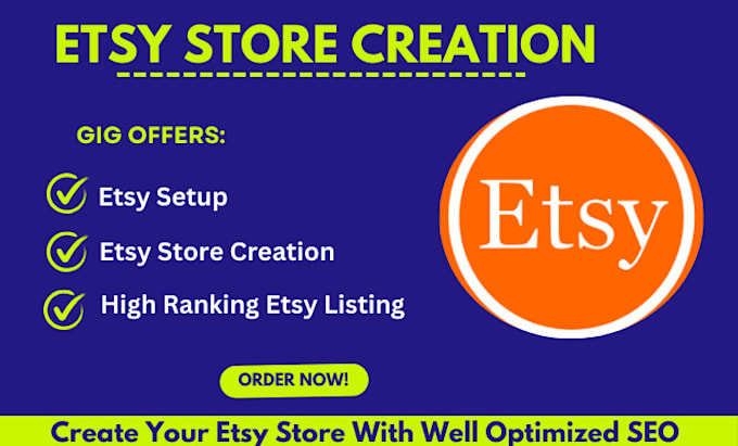 Gig Preview - Do profitable etsy creation etsy setup for etsy shop etsy listing for etsy SEO