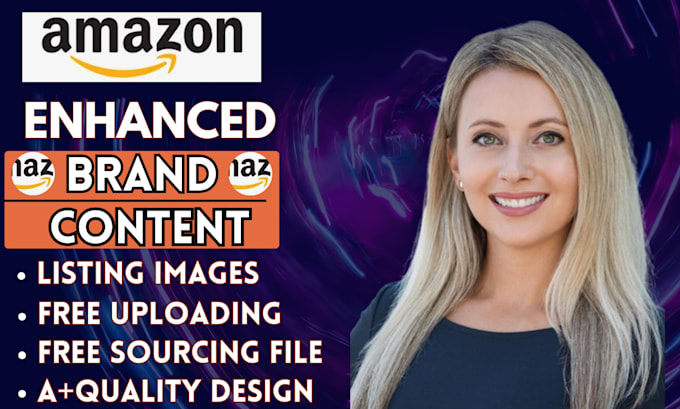 Gig Preview - Design amazon ebc enhanced brand content a plus pages or amazon listing image