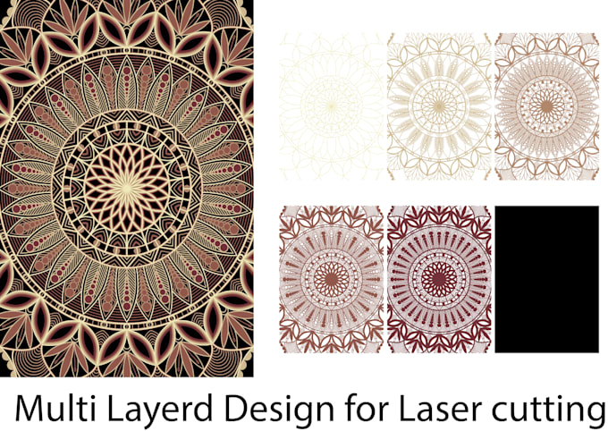 Gig Preview - Do custom multi layered mandala design for laser cutting