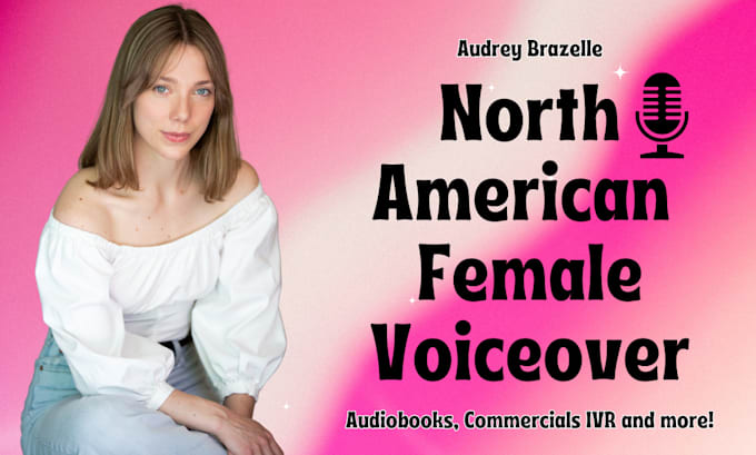 Bestseller - deliver a charming high quality female american voiceover