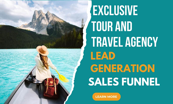 Gig Preview - Generate exclusive travel agency leads travel guide tour leads sales funnel