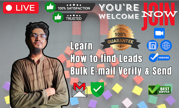 Gig Preview - Teach you leads generation and bulk email verify and send