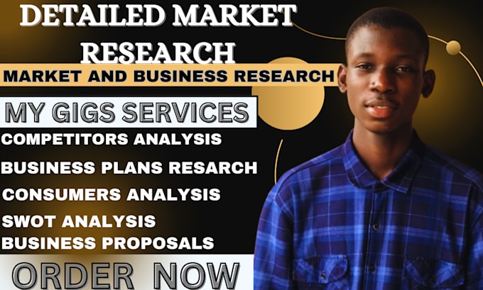 Gig Preview - Conduct a comprehensive market research business plans competitors swot analysis