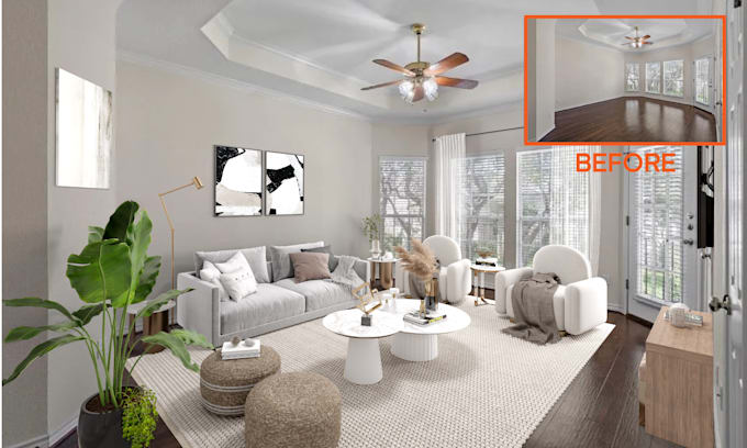 Gig Preview - Our agency will do virtual staging for your real estate listing