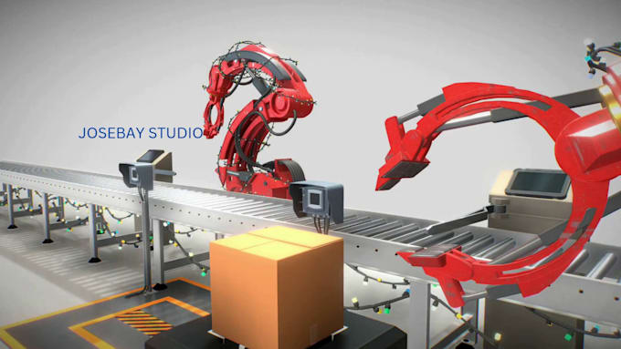 Gig Preview - Create 3d industrial animation 3d technical animation 3d manufacturing animation