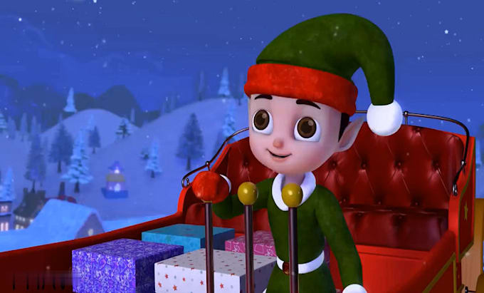 Gig Preview - Do christmas animation video, christmas intro, greeting card, xmas video