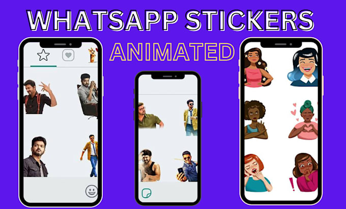 Bestseller - do custom animated stickers, emojis, gifs for telegram, whatsapp, and discord