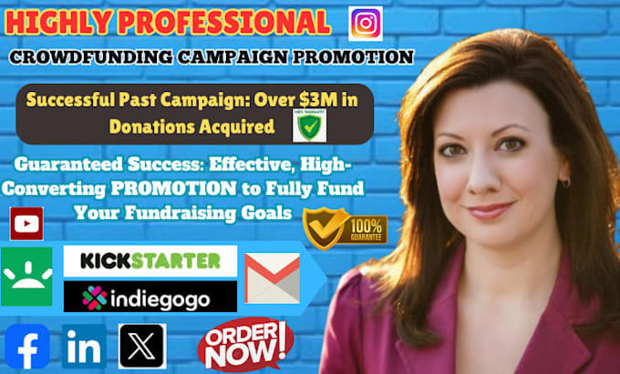 Bestseller - promote manage and advertise your  kickstarter gofundme crowdfunding campaign