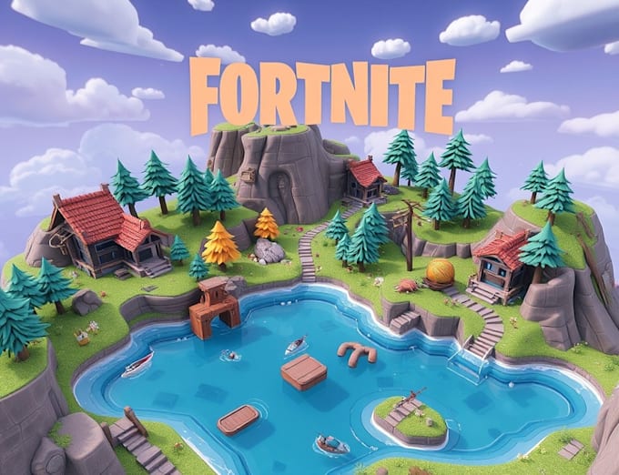 Gig Preview - Create fortnite map with uefn and verse, unreal engine map, level design, 1v1