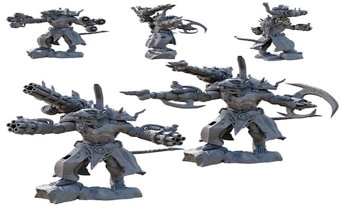 Gig Preview - Fantasy miniatures board game character for 3d printing, tabletop mini character