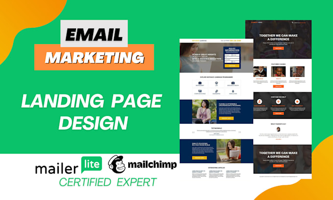 Gig Preview - Create mailerlite mailchimp getresponse landing page automation forms newsletter