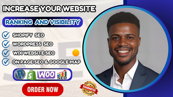 Gig Preview - Do monthly on page off page technical seo for shopify wordpress and wix website