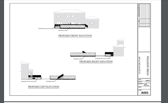 Gig Preview - Design architectural drawing for deck, patio, roof plan and boundary survey