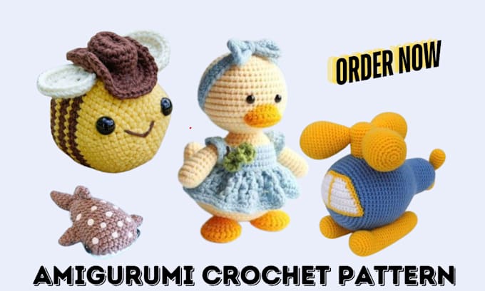 Gig Preview - Meticulously write amigurumi crochet patterns with pictures and videos