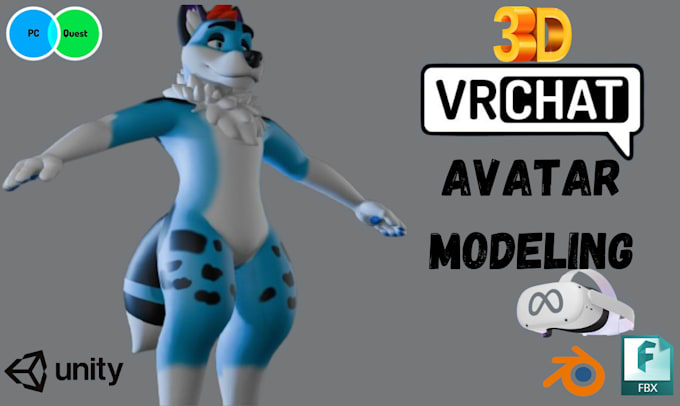 Bestseller - create your 3d vrchat avatar modeling for your vrchat game anime,furry