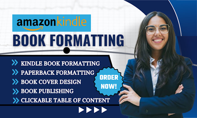 Gig Preview - Do clean amazon kdp ebook formatting paperback book formatting book publishing