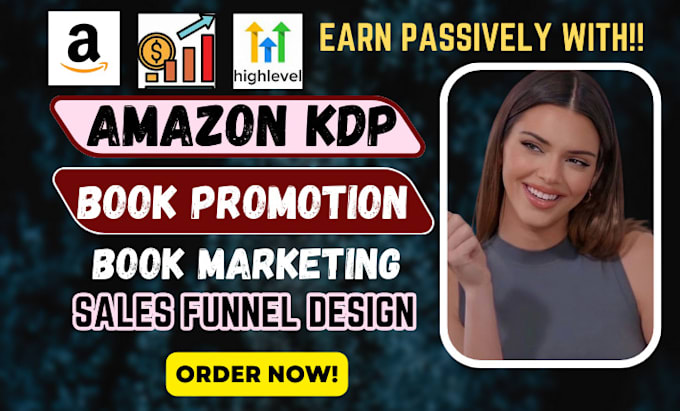 Gig Preview - Build amazon KDP  sales funnel ebook promotion book funnel for ebook marketing