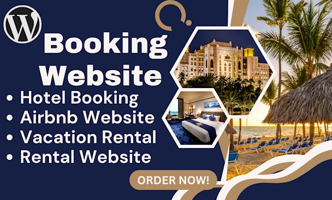 Gig Preview - Create direct booking website for hotels, airbnb, vacation rental, lodgify, vrbo