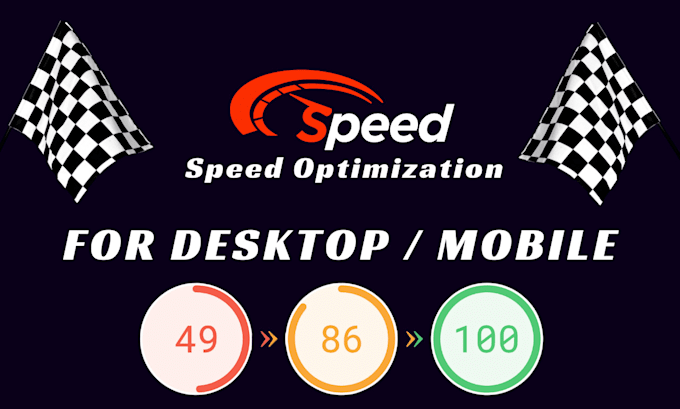 Gig Preview - Do speed optimize for your website mobile and desktop page speed optimization