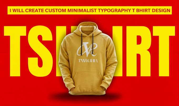 Gig Preview - Create custom minimalist and typography t shirt design