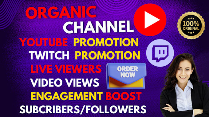 Gig Preview - Do youtube live stream promotion, video channel promotion, live viewers