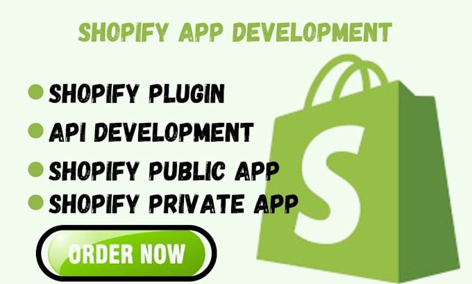 Gig Preview - Build shopify app shopify public app shopify private app developer shopify API