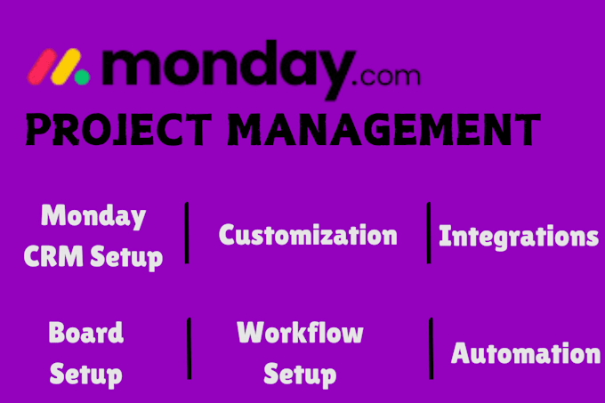 Gig Preview - Setup your monday crm project management with zapier automation