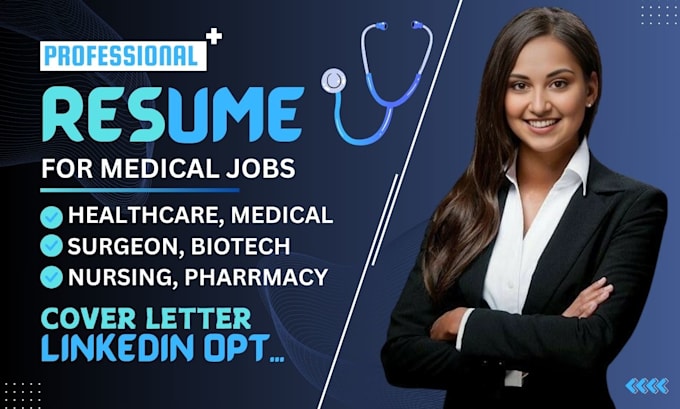 Gig Preview - Craft your medical pharmacy biotech surgeon healthcare doctor nursing for resume