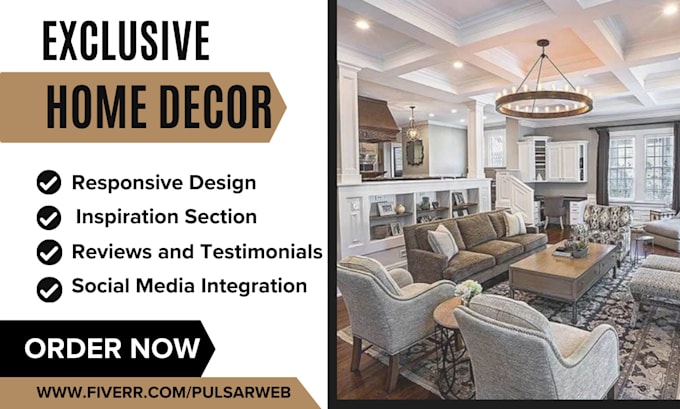 Bestseller - design luxurious home decor website interior design home remodeling website