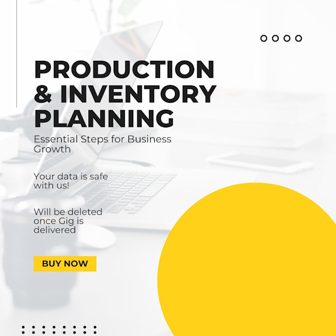 Bestseller - make production and inventory plan for your business in excel