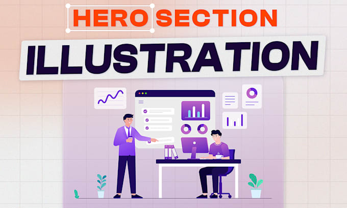 Bestseller - create landing page illustration and saas product illustration