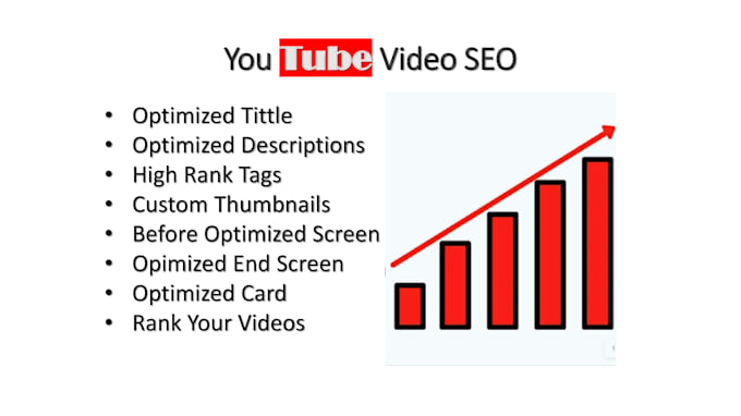 Gig Preview - Do best optimize your youtube videos for SEO specialist