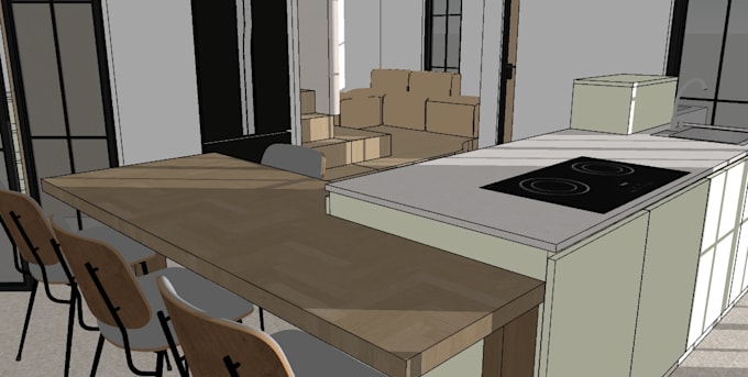 Gig Preview - Modelling furniture or product with sketchup