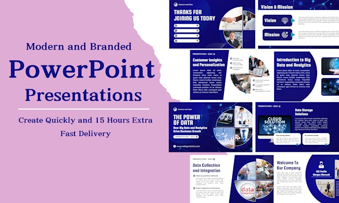 Bestseller - create a branded powerpoint presentation or pitch dusk