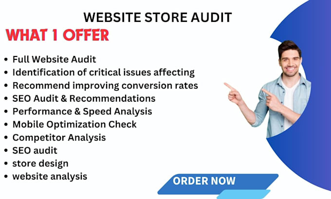 Gig Preview - Do website audit shopify analysis seo audit store audit