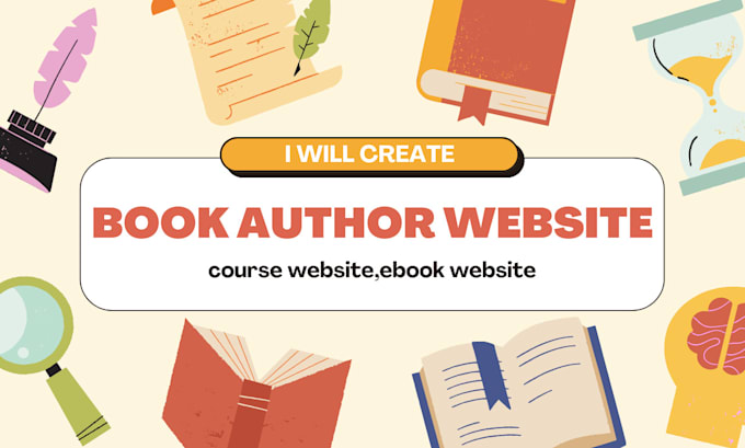 Gig Preview - Create book author website,course website,ebook website