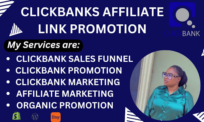 Gig Preview - Promote clickbank affiliate link promotion affiliate marketing