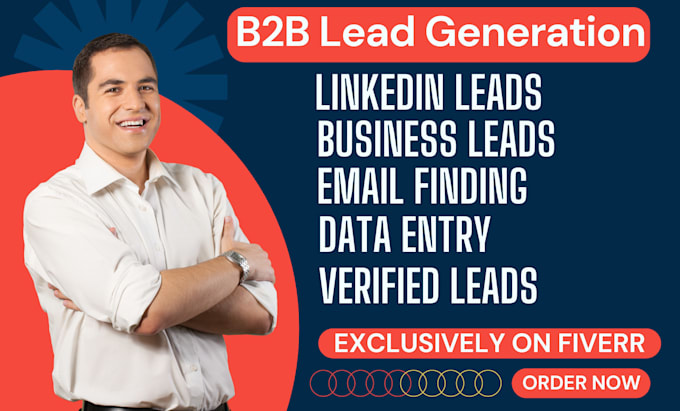 Gig Preview - B2b lead generation, linkedin lead generation and build a prospect contact list