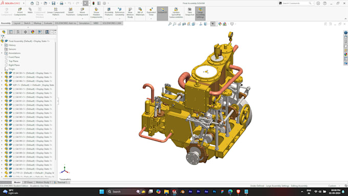 Gig Preview - Make 3d models and assembly using solidworks from 2d