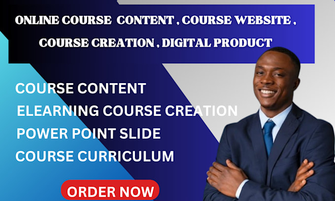 Gig Preview - Develop online course content , course PPT, course writer, ebook ghostwriter